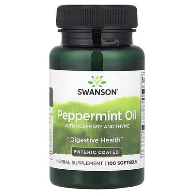 Peppermint Oil with Rosemary and Thyme, 100 Softgels