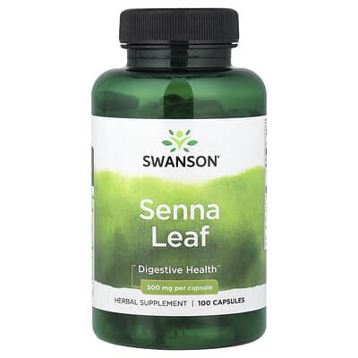 Swanson Vitamins Senna Leaf, 500 mg, 100 капсул