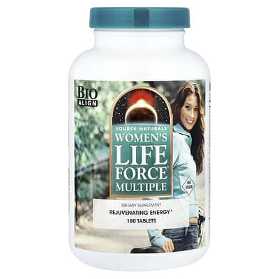 Женские Life Force® Multiple, без оболочки, 180 таблеток