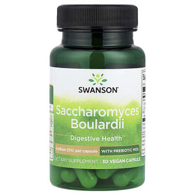 Saccharomyces Boulardii с пребиотиком MOS, 30 веганских капсул