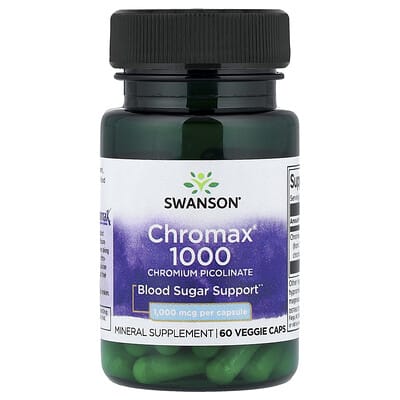 Chromax® 1000, Chromium Picolinate, 1,000 mcg, 60 Veggie Caps
