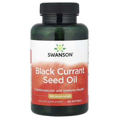 Масло семян черной смородины Swanson Vitamins 500 mg 180 капсул