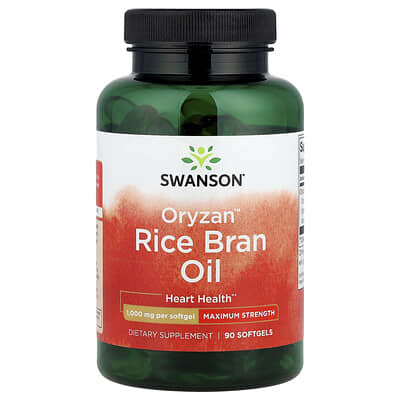 Масло зародышей риса Oryzan™ Rice Bran Oil, 1,000 mg, 90 мягких капсул