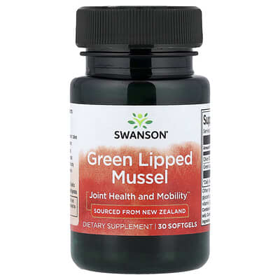 Swanson Vitamins Green Lipped Mussel, 30 мягких капсул