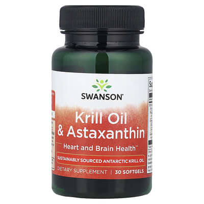 Swanson Vitamins Krill Oil & Astaxanthin 30 мягких капсул