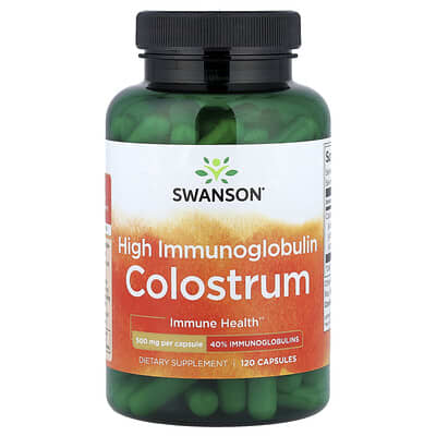 Swanson Vitamins высокоиммуноглобулиновый молозиво, 120 капсул (500 mg на капсулу)