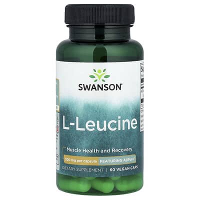 L-Leucine, 500 mg, 60 веганских капсул