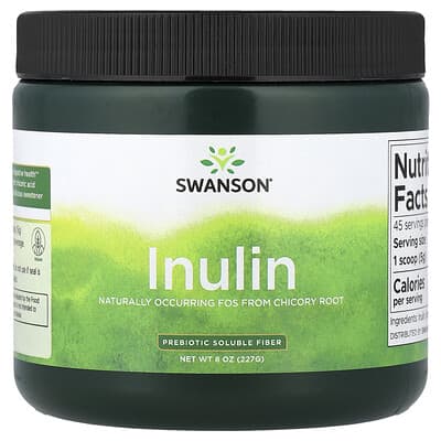Swanson Vitamins инулин, растворимая пребиотическая клетчатка, 8 oz (227 g)