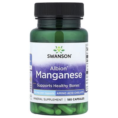 Albion® Manganese, 10 mg, 180 капсул