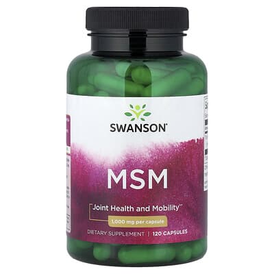 MSM, 1,000 mg, 120 капсул