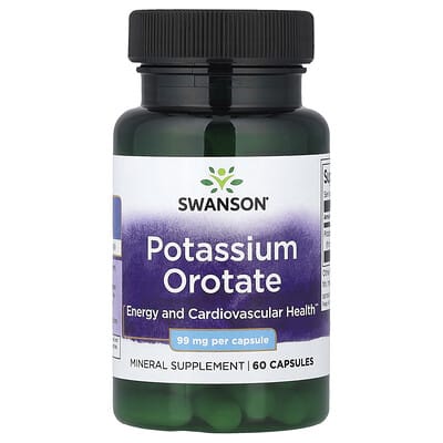 Potassium Orotate, 99 mg, 60 Capsules