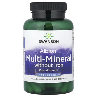 Albion® Multi-Mineral without Iron, 120 Capsules