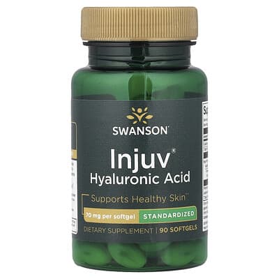 Injuv® Гиалуроновая кислота, 70 mg, 90 мягких капсул