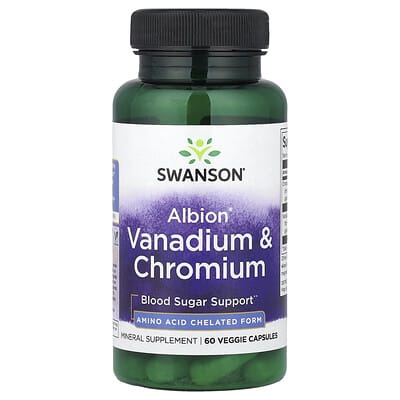 Albion® Vanadium & Chromium, 60 вегетарианских капсул