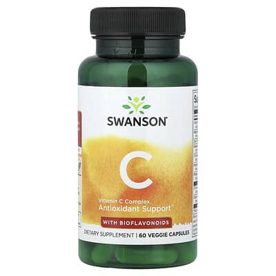 Swanson Vitamins Vitamin C Complex с биофлавоноидами 60 вегетарианских капсул