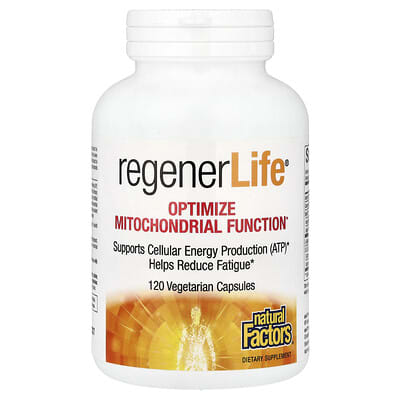 RegenerLife® для оптимизации функции митохондрий, 120 вегетарианских капсул