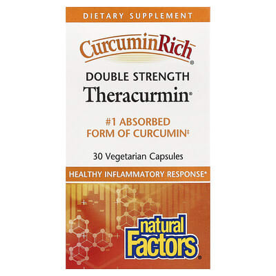 Natural Factors Theracurmin®, 60 мг, 30 вегетарианских капсул