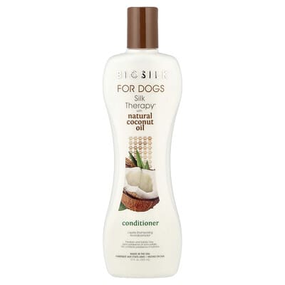 Кондиционер Silk Therapy с натуральным кокосовым маслом для собак, 12 fl oz (355 ml)