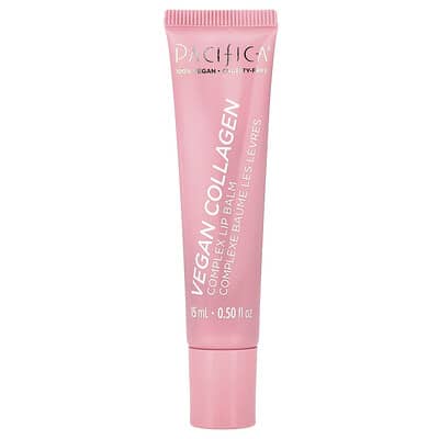 Бальзам для губ Pacifica Vegan Collagen, Vanilla Cupcake Pink Shimmer, 0.5 fl oz (15 ml)