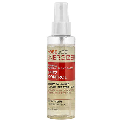Energizer, Frizz Control, For Dry, Damaged & Color-Treated Hair, 4 fl oz (118 ml)
