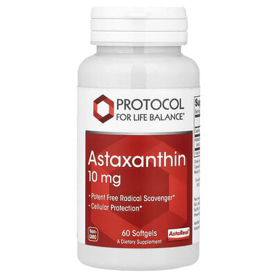 Astaxanthin, 10 mg, 60 мягких капсул
