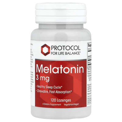Protocol for Life Balance Мелатонин, 3 mg, 120 пастилок