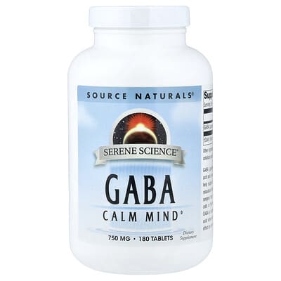 Serene Science®, GABA, 750 mg, 180 таблеток