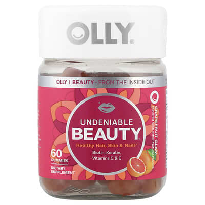 Undeniable Beauty® Gummies, Grapefruit Glam, 60 Gummies