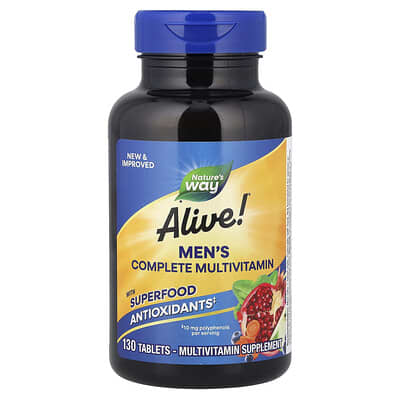 Alive!® Men's Complete Multivitamin, 130 Tablets