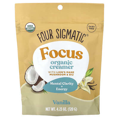 Крем Focus, органический, Vanilla, 4.23 oz (120 g)