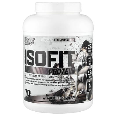 Протеин IsoFit®, Cookies & Cream, 5 lbs (2,450 g)