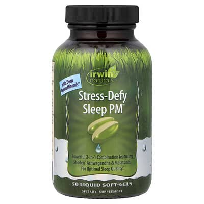 Stress-Defy Sleep PM™ Irwin Naturals, 50 жидких мягких капсул