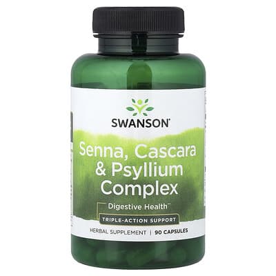 Swanson Vitamins комплекс сенны, каскары и псиллиума, 90 капсул