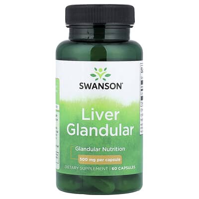 Liver Glandular, 500 mg, 60 капсул