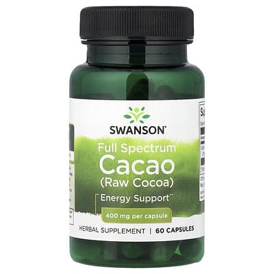Full Spectrum Cacao (Raw Cocoa), 400 mg, 60 капсул