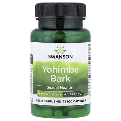 Yohimbe Bark, 75 mg, 100 капсул