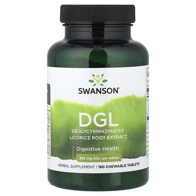Swanson Vitamins DGL 180 жевательных таблеток