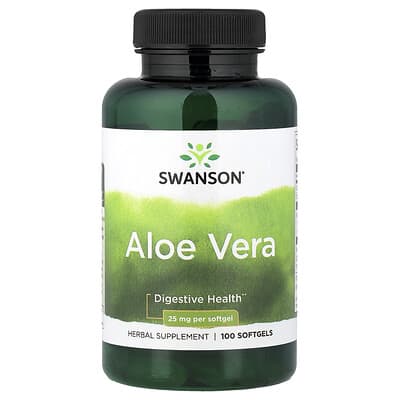 Алоэ вера, 25 mg, 100 мягких капсул