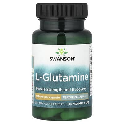 L-Glutamine, 500 mg, 60 вегетарианских капсул