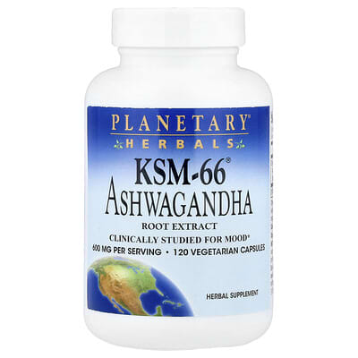 KSM-66® экстракт корня ашваганды, 120 вегетарианских капсул (300 mg на капсулу)