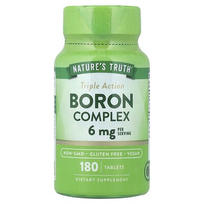 Комплекс бора Boron Complex, Triple Action, 180 Tablets (3 mg Per tablet)