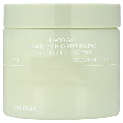 Ji Woo GAE Heartleaf BHA очищающие диски, 60 шт, 125 ml