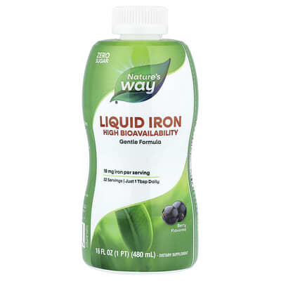 Liquid Iron, Berry, 16 fl oz (480 ml)