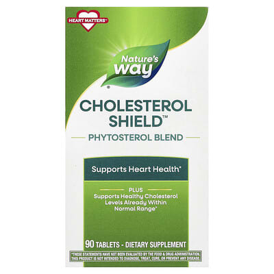 Nature's Way Cholesterol Shield™, смесь фитостеролов, 90 таблеток