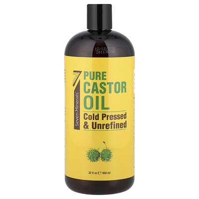 Натуральное касторовое масло, холодного отжима, без запаха, 32 fl oz (950 ml)