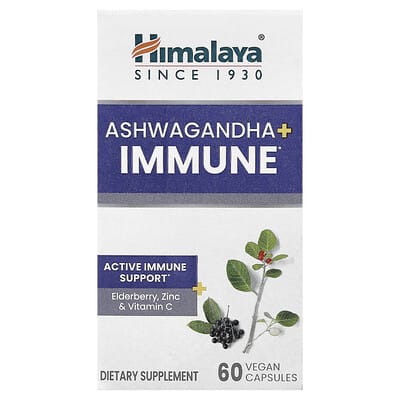 Himalaya Ashwagandha + Immune, 60 веганских капсул