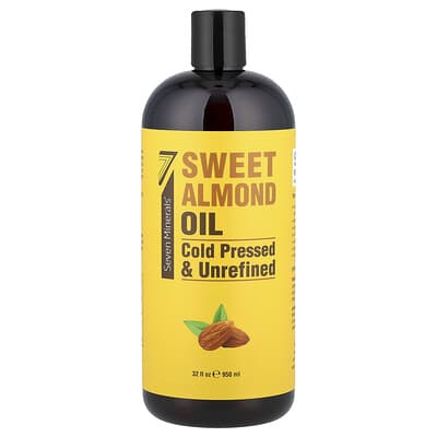 Seven Minerals масло сладкого миндаля холодного отжима Unscented 32 fl oz (950 ml)