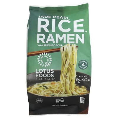 Jade Pearl Rice™ Ramen, суп мисо с вакаме, 2.8 oz (80 g)