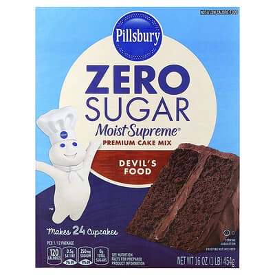 Смесь для кекса Zero Sugar, Moist Supreme® Premium Cake Mix, Devil's Food, 16 oz (454 g)