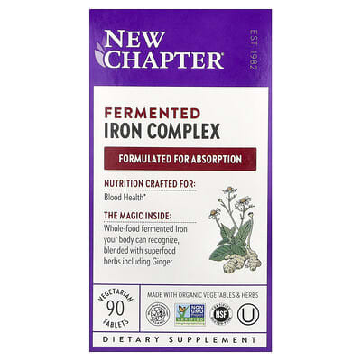 Fermented Iron Complex, 90 Vegetarian Tablets